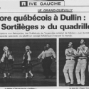 ''Folklore québécois à Dullin : Les Sortilèges du Quadrille'' 